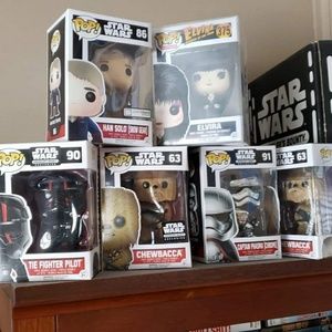Funko pops  NIB star wars